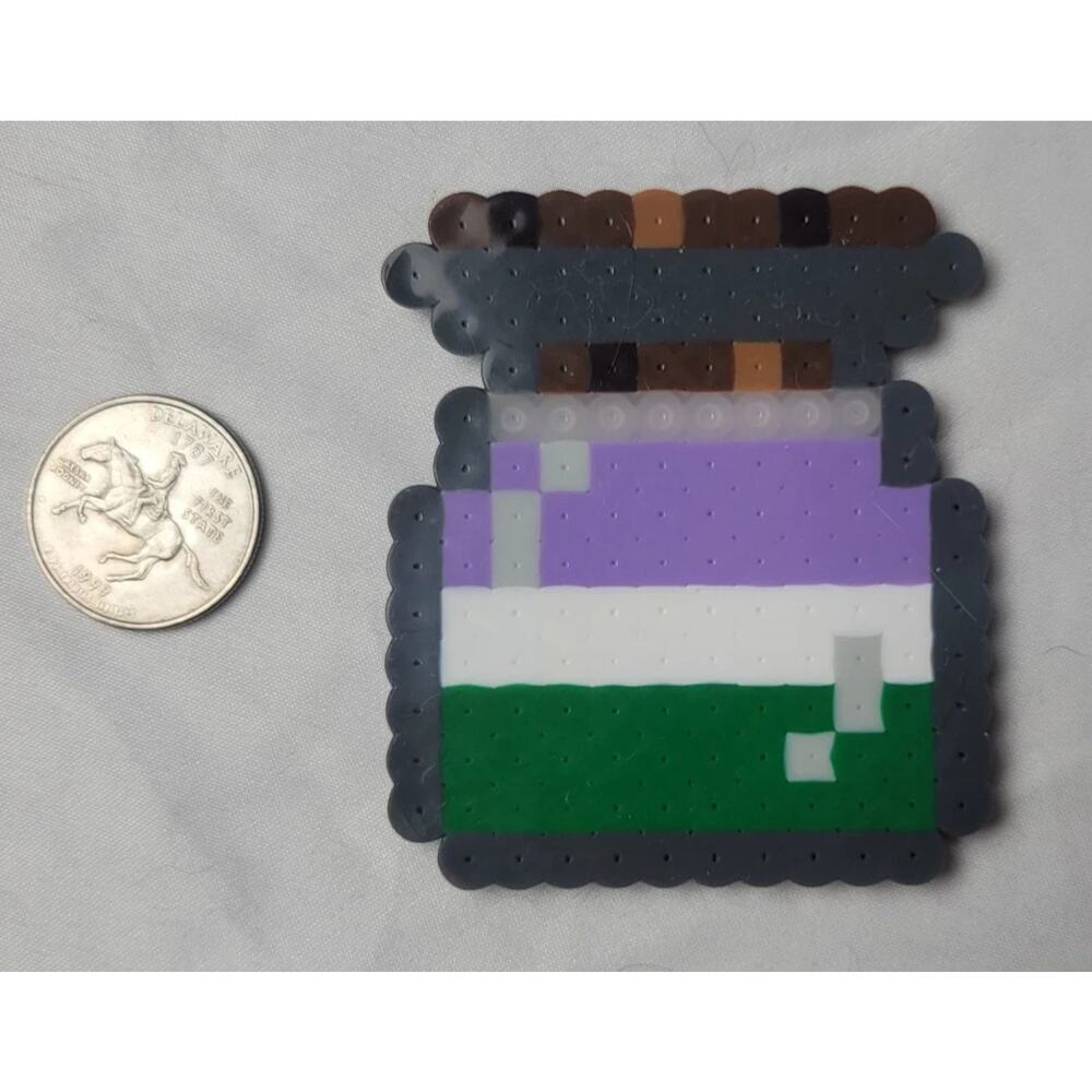 Genderqueer LGBT Potion Perler Pixel Art